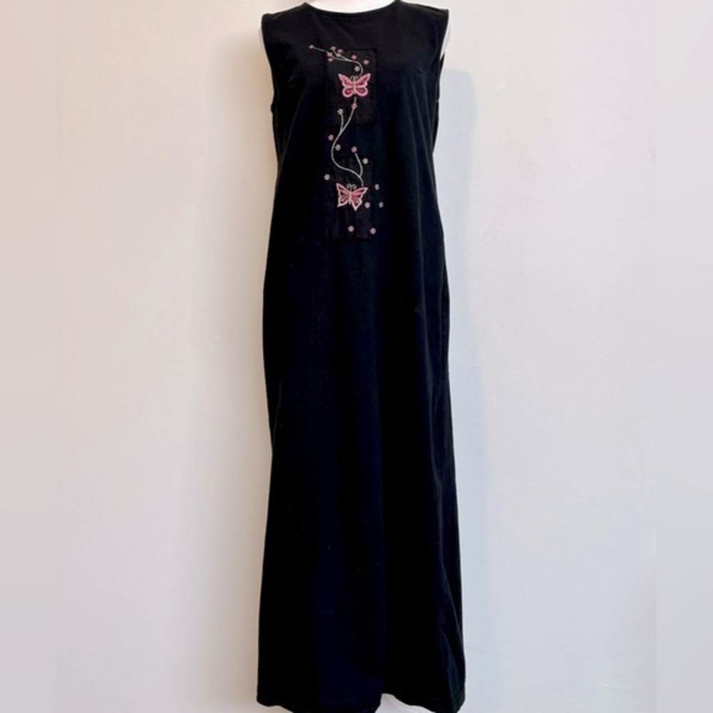 90s butterfly maxi dress